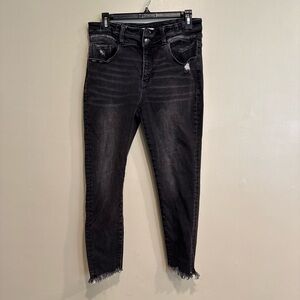 KanCan Signature Kurvy Ultra High Rise Ankle Skinny Distressed Jeans size 29